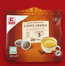 Kaufland K CLASSIC KAFFEEPADS CAFFÈ CREMA AUSGEWOGEN Angebot