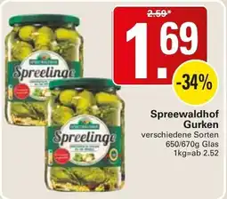 WEZ Spreewaldhof Gurken Angebot