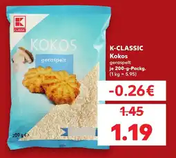 Kaufland K-CLASSIC Kokos geraspelt Angebot