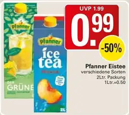 WEZ Pfanner Eistee Angebot