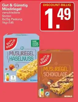 WEZ Gut & Günstig Müsliriegel Angebot