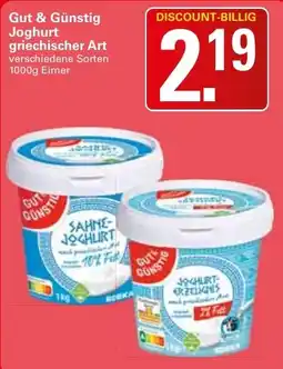 WEZ Gut & Günstig Joghurt griechischer Art Angebot