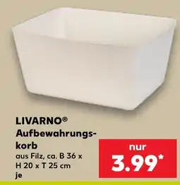 Kaufland LIVARNO® Aufbewahrungs-korb Angebot