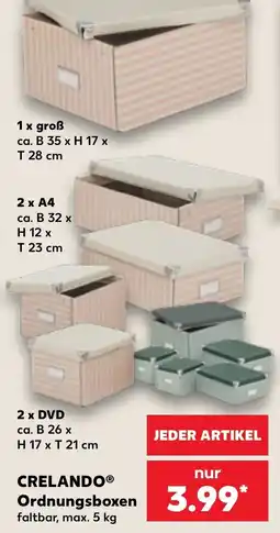 Kaufland CRELANDO Ordnungsboxen Angebot