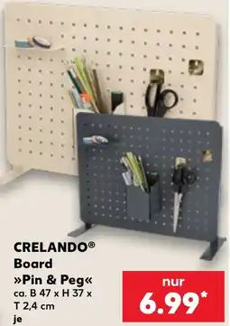 Kaufland CRELANDO® Board »Pin & Peg« Angebot