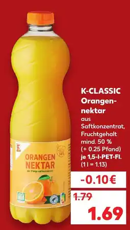 Kaufland K-CLASSIC Orangen-nektar Angebot