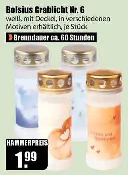 V Baumarkt Bolsius Grablicht Nr. 6 Angebot
