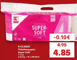 Kaufland K-CLASSIC Toilettenpapier Super Soft Angebot