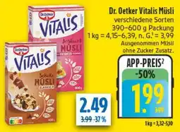 diska Dr. Oetker Vitalis Müsli Angebot