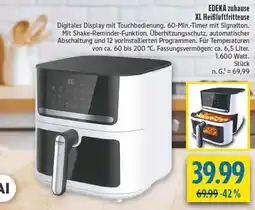 diska EDEKA zuhause XL Heißluftfritteuse Angebot