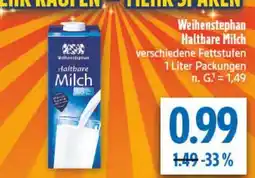 diska Weihenstephan Haltbare Milch Angebot