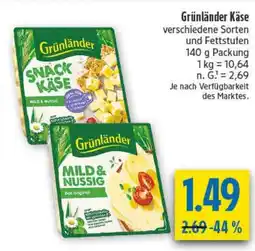 diska Grünländer Snack Käse Angebot