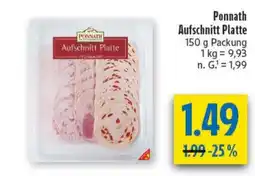 diska Ponnath Aufschnitt Platte Angebot