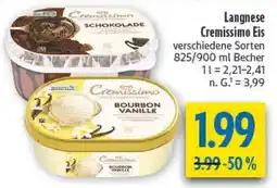 diska Langnese Cremissimo Eis Angebot
