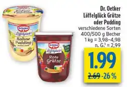 diska Dr. Oetker Löffelglück Grütze oder Pudding Angebot