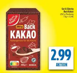 diska Gut & Günstig Back Kakao Angebot