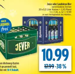 diska Jever oder Landskron Bier Angebot