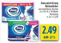 diska Zewa wisch & weg Küchentücher Angebot