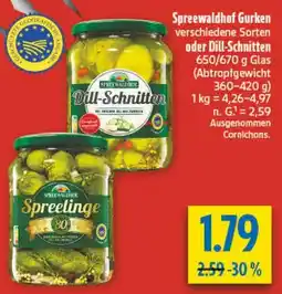 diska Spreewaldhof Gurken Angebot