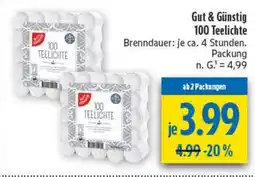 diska Gut & Günstig Teelichte Angebot