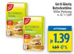 diska Gut & Günstig Butterbrottüten Angebot