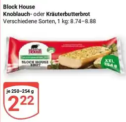 Globus Block House Knoblauch- oder Kräuterbutterbrot Angebot