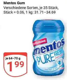 Globus Mentos Gum Angebot
