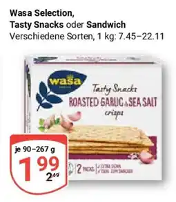 Globus Wasa Tasty Snacks Angebot