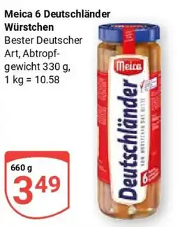 Globus Meica 6 Deutschländer Würstchen Angebot