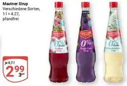 Globus Mautner Sirup Angebot