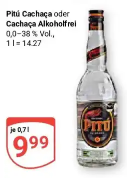 Globus Pitú Cachaça oder Cachaça Alkoholfrei Angebot