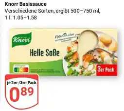 Globus Knorr Basissauce Angebot