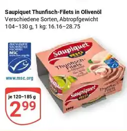 Globus Saupiquet Thunfisch-Filets in Olivenöl Angebot