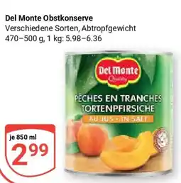 Globus Del Monte Obstkonserve Angebot