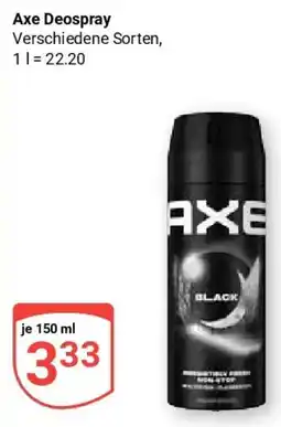 Globus Axe Deospray Angebot