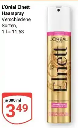 Globus L'Oréal Elnett Haarspray Angebot