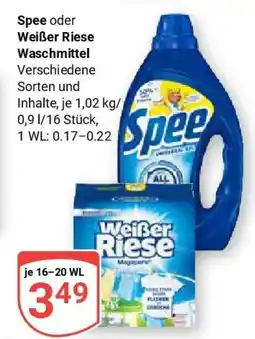 Globus Spee oder Weißer Riese Waschmittel Angebot