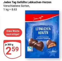 Globus Jeden Tag Gefüllte Lebkuchen-Herzen Angebot