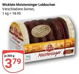 Globus Wicklein Meistersinger Lebkuchen Angebot