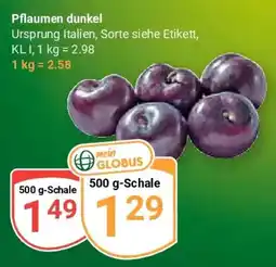 Globus Pflaumen dunkel Angebot