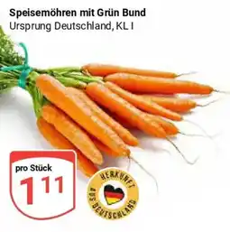 Globus Speisemöhren mit Grün Bund Angebot
