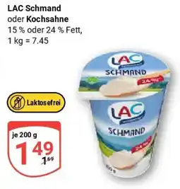 Globus LAC Schmand oder Kochsahne Angebot