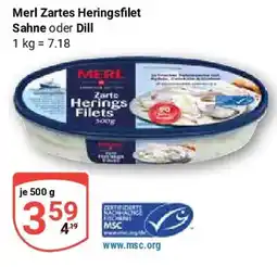 Globus Merl Zartes Heringsfilet Sahne oder Dill Angebot