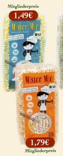 LPG Biomarkt Mister Mie Die Bio Dinkel Mienudeln Angebot