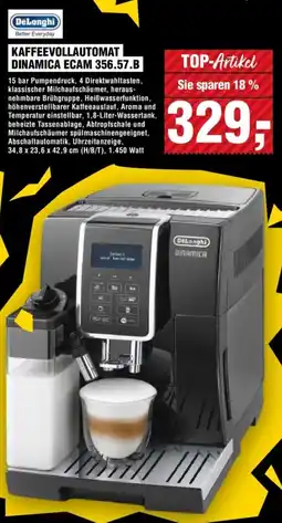 Handelshof DeLonghi Kaffeevollautomat Dynamica ECAM 356.57.B Angebot