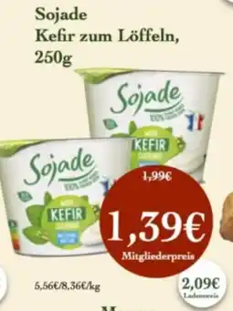 LPG Biomarkt Sojade Kefir zum Löffeln Angebot
