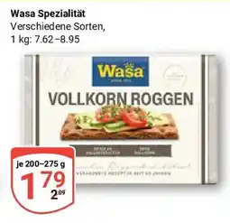 Globus Wasa Vollkorn Roggen Angebot