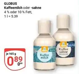 Globus GLOBUS Kaffeemilch oder -sahne Angebot