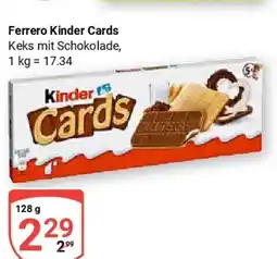 Globus Ferrero Kinder Cards Angebot