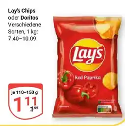 Globus Lay's Chips oder Doritos Angebot